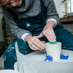 Juliet Macleod in her studio 2018